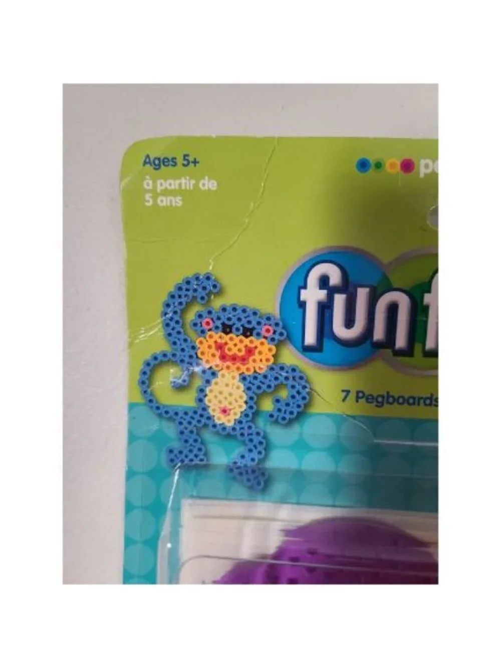 Perler Funfusion 7 Pegboards Colored Made in  USA